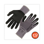 ProFlex 7000 Nitrile-Coated Gloves Microfoam Palm, EN388: 4121A, 9" Long, Small, Gray, 12 Pairs