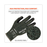 ProFlex 7070 ANSI A7 Nitrile Coated CR Gloves, EN388: 4X42F, 9" Long, X-Large, Green, 12 Pairs