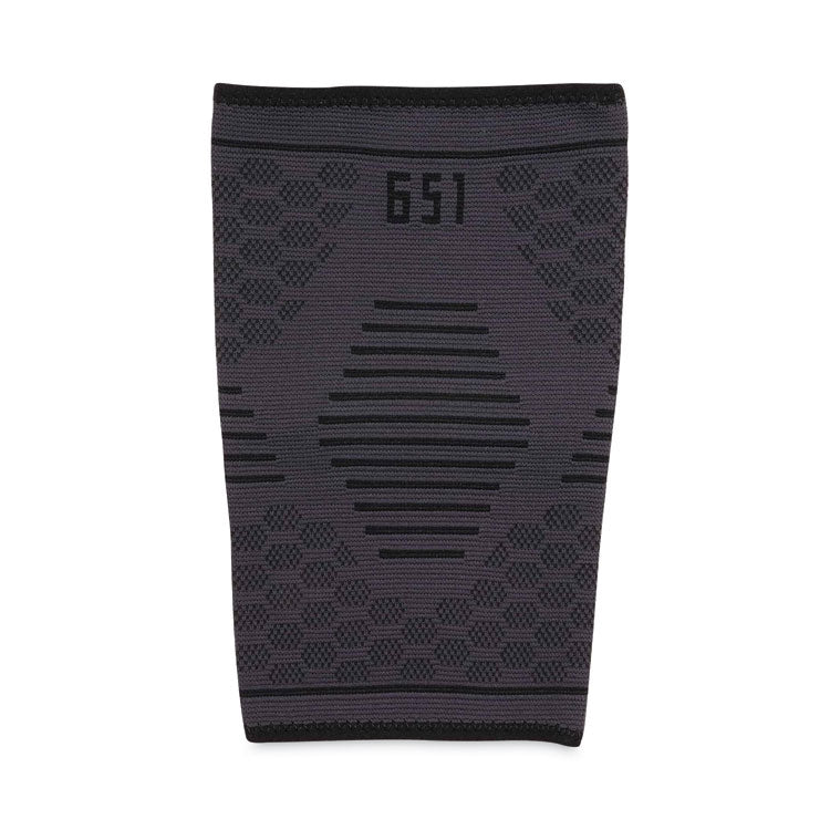ProFlex 651 Elbow Compression Sleeve, Large, Gray/Black