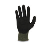 ProFlex 7042 ANSI A4 Nitrile-Coated CR Gloves, EN388: 4X41D, 9" Long, Large, Green, Pair