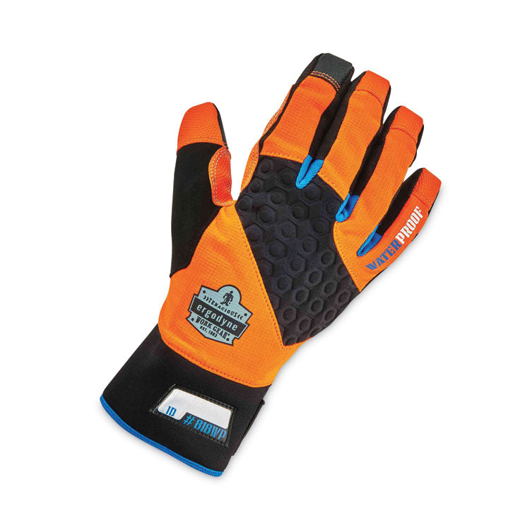 ProFlex 818WP Thermal WP Gloves with Tena-Grip, EN388: 3423X, 9" Long, Medium, Orange, Pair