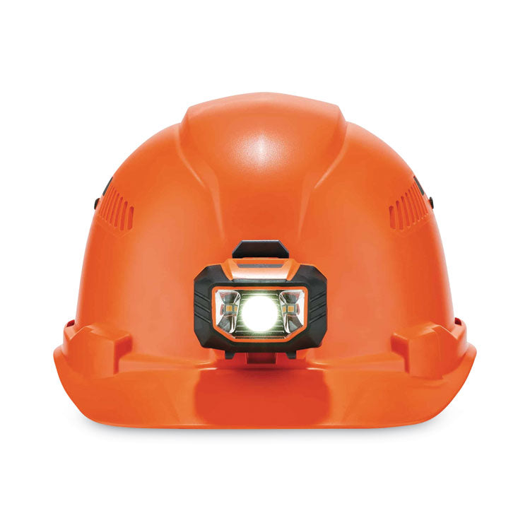 Skullerz 8972LED Class C Hard Hat Cap Style with LED Light, Orange