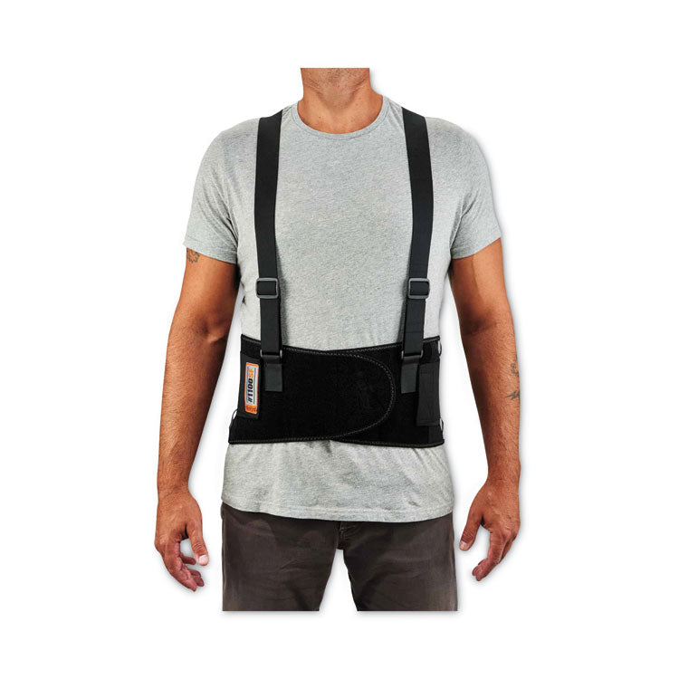 ProFlex 1100SF Standard Spandex Back Support Brace, 4X-Large, 52" to 58" Waist, Black