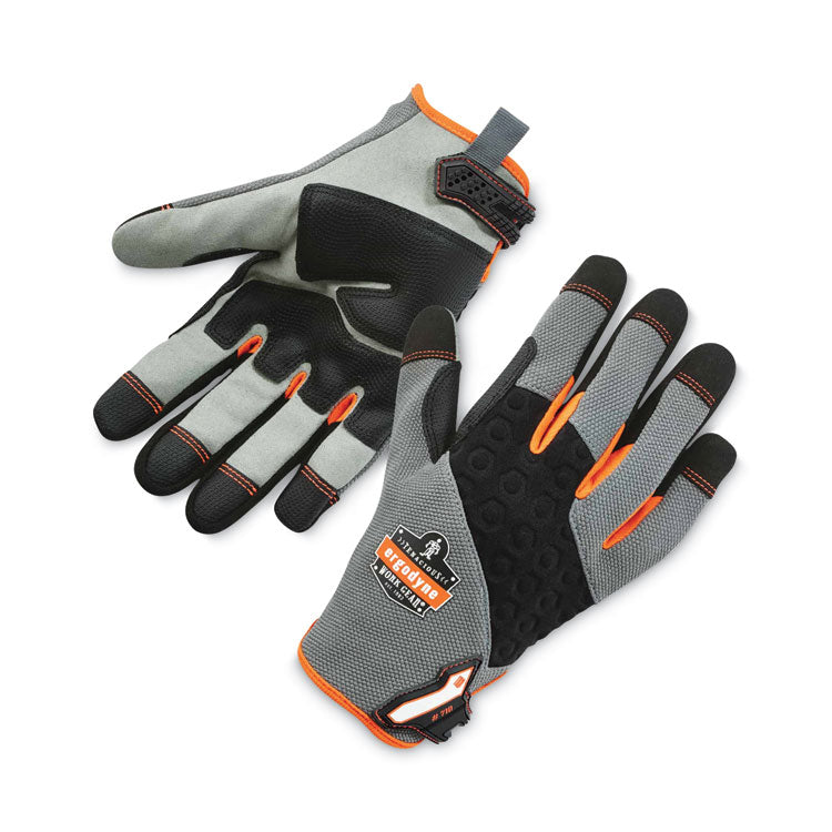 ProFlex 710 Heavy-Duty Mechanics Gloves, 9" Long, XX-Large, Gray, Pair