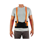 ProFlex 100HV Economy Hi-Vis Spandex Back Support Brace, X-Large, 38" to 42" Waist, Black/Orange