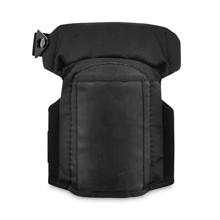 ProFlex 450 Hinged Slip Resistant Gel Knee Pads, Soft Cap, Hook and Loop Closure, Black, Pair