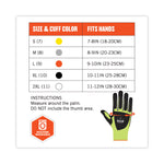 ProFlex 7141 ANSI A4 DIR Nitrile-Coated CR Gloves, EN388: 4X42DP, 9" Long, X-Large, Lime, 72 Pairs/Carton