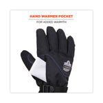 ProFlex 825WP Thermal Waterproof Winter Work Gloves, Medium, Black, Pair