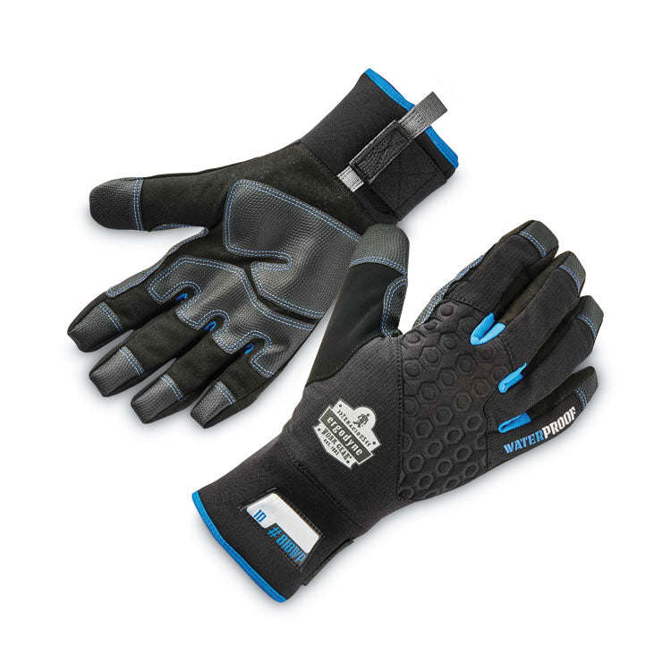 ProFlex 818WP Thermal WP Gloves with Tena-Grip, EN388: 3423X, 9" Long, Small, Black, Pair