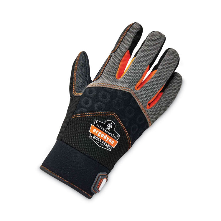 ProFlex 9001 Full-Finger Impact Gloves, EN388: 1121X, Medium, Black, Pair