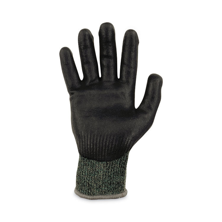ProFlex 7070 ANSI A7 Nitrile Coated CR Gloves, EN388: 4X42F, 9" Long, Large, Green, 12 Pairs