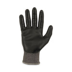 ProFlex 7072 ANSI A7 Nitrile-Coated CR Gloves, EN388: 4X44F, 9" Long, Large, Gray, 12 Pairs