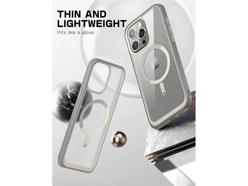 SUPCASE Unicorn Beetle Slim MagSafe Phone Case for iPhone 15 Pro, Gray (SUP-iPhone2023Pro-6.1-UBMag-Gray)