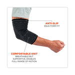ProFlex 651 Elbow Compression Sleeve, Medium, Gray/Black