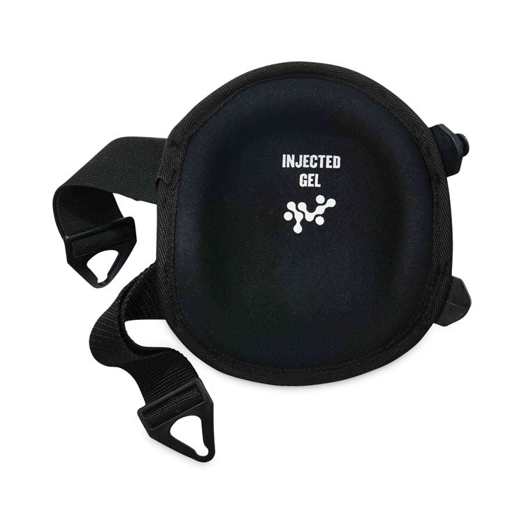 ProFlex 355 Injected Gel Knee Pads, Short Cap, Buckle Closure, One Size Fits Most, Black, Pair