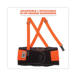 ProFlex 100HV Economy Hi-Vis Spandex Back Support Brace, X-Large, 38" to 42" Waist, Black/Orange