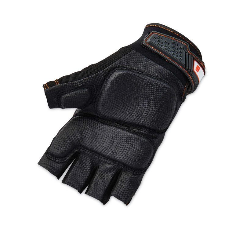 ProFlex 900 Half-Finger Impact Gloves, EN388: 1121X, Medium, Black, Pair