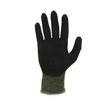 ProFlex 7042 ANSI A4 Nitrile-Coated CR Gloves, EN388: 4X41D, 9" Long, Medium, Green, 12 Pairs