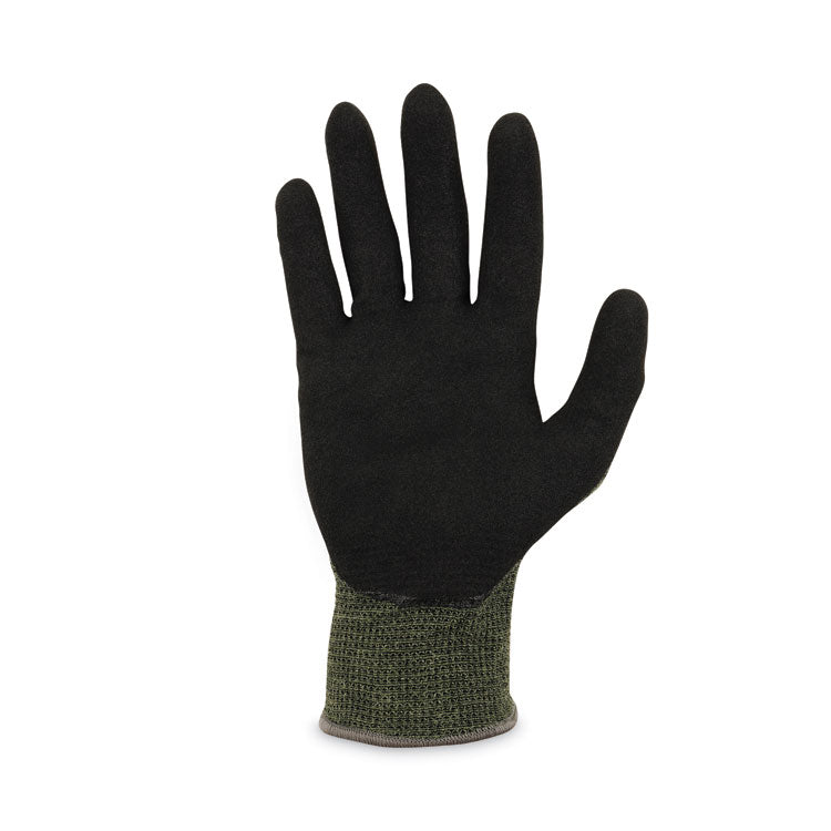 ProFlex 7042 ANSI A4 Nitrile-Coated CR Gloves, EN388: 4X41D, 9" Long, Medium, Green, 12 Pairs