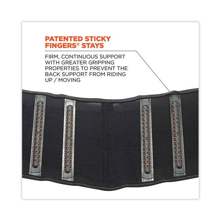 ProFlex 1100SF Standard Spandex Back Support Brace, Small, 25" to 30" Waist, Black
