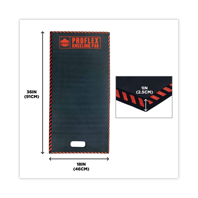 ProFlex 390 XL Foam Kneeling Pad, 1", X-Large, Black