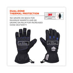 ProFlex 819WP Extreme Thermal WP Gloves, EN388: 4222B, 9" Long, Large, Black, Pair