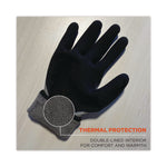 ProFlex 7501 Coated Waterproof Winter Gloves, EN388: 2131X, 10.5" Long, Large, Gray, Pair
