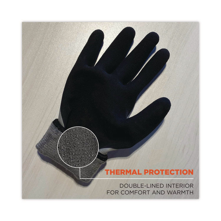 ProFlex 7501 Coated Waterproof Winter Gloves, EN388: 2131X, 10.5" Long, Large, Gray, Pair