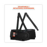 ProFlex 1400UN Universal Size Back Support Brace, One Size Fits All, 25" to 58" Waist, Black