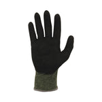 ProFlex 7042 ANSI A4 Nitrile-Coated CR Gloves, EN388: 4X41D, 9" Long, Large, Green, 12 Pairs