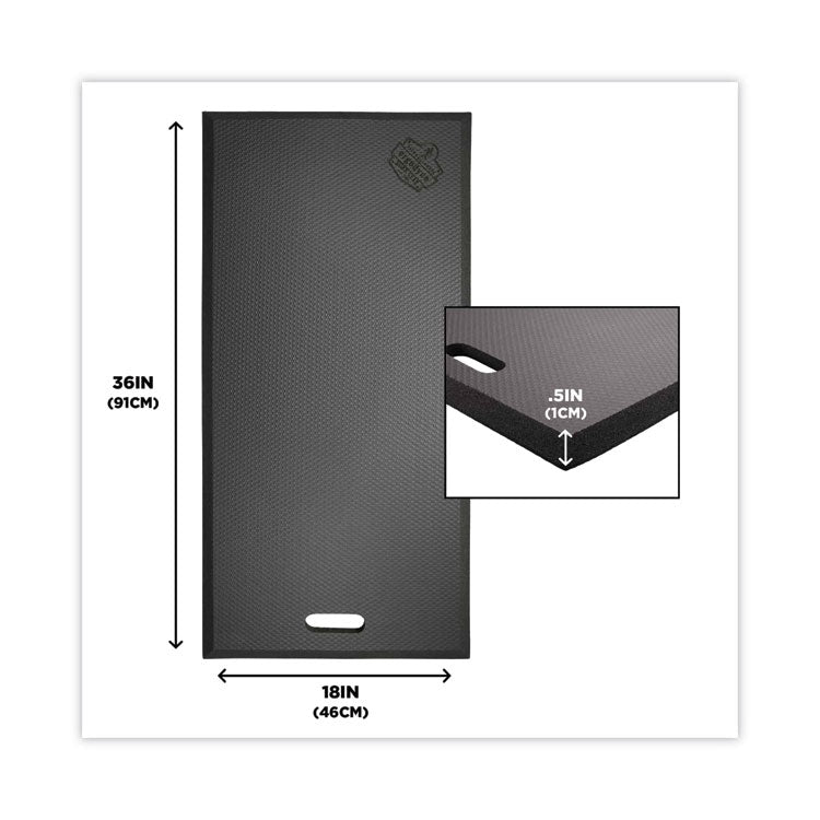 ProFlex 391 XL Foam Kneeling Pad, 0.5", X-Large, Black