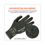 ProFlex 7070 ANSI A7 Nitrile Coated CR Gloves, EN388: 4X42F, 9" Long, Small, Green, Pair