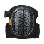 ProFlex 367 Lightweight Gel Knee Pads, Round Cap, Hook and Loop Closure, One Size, Black, Pair