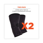 ProFlex 651 Elbow Compression Sleeve, Small, Gray/Black