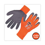 ProFlex 7401-CASE Coated Lightweight Winter Gloves, EN388: 2131X, 9" Long, Large, Orange, 144 Pairs/Carton