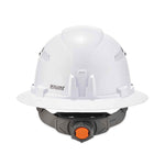 Skullerz 8973LED Class C Hard Hat Full Brim with LED Light, White