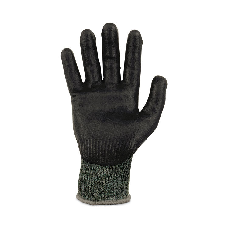 ProFlex 7070 ANSI A7 Nitrile Coated CR Gloves, EN388: 4X42F, 9" Long, Medium, Green, 12 Pairs