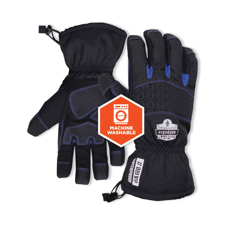ProFlex 819WP Extreme Thermal WP Gloves, EN388: 4222B, 9" Long, XX-Large, Black, Pair
