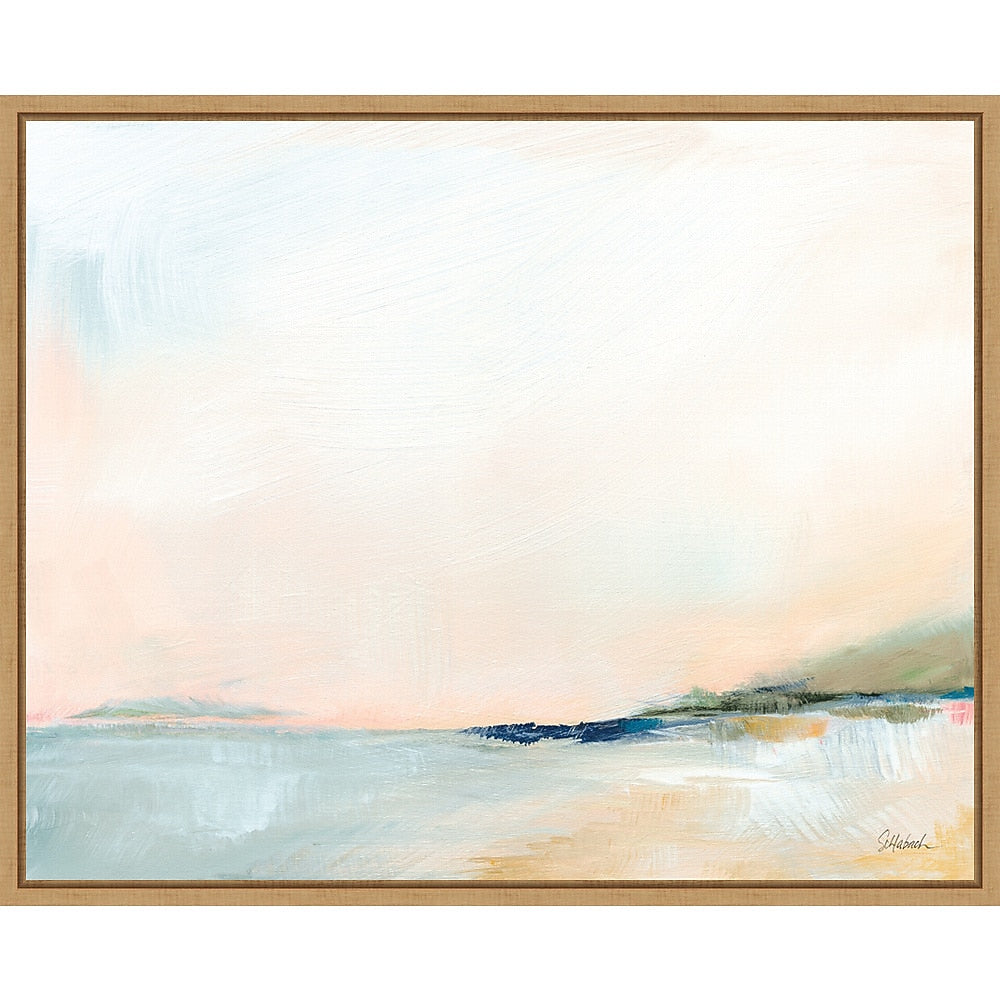 Amanti Art Open Sky Over Water by Sue Schlabach Framed Canvas Wall Art Print, 28" x 23" (A42677096787)