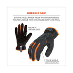 ProFlex 815 QuickCuff Mechanics Gloves, 9" Long, Small, Black, Pair