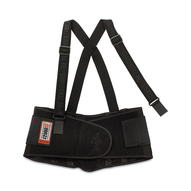 ProFlex 2000SF High-Performance Spandex Back Support Brace, X-Small, 20" to 25" Waist, Black