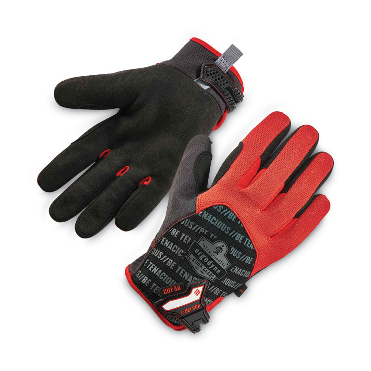 ProFlex 812CR6 ANSI A6 Utility and CR Gloves, EN388: 2543E, 9" Long, Large, Black, Pair