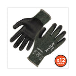 ProFlex 7070 ANSI A7 Nitrile Coated CR Gloves, EN388: 4X42F, 9" Long, Large, Green, 12 Pairs