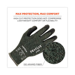 ProFlex 7070 ANSI A7 Nitrile Coated CR Gloves, EN388: 4X42F, 9" Long, Medium, Green, Pair