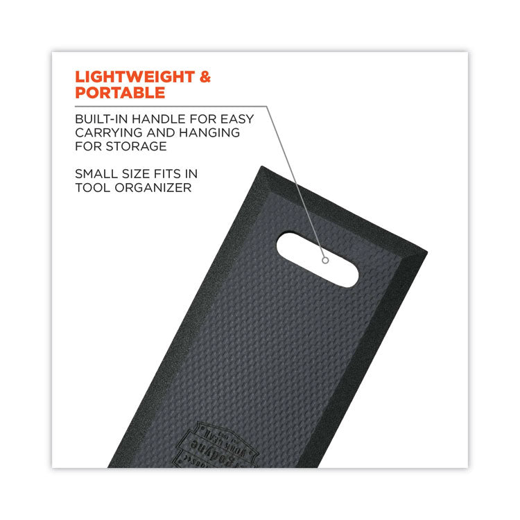 ProFlex 376 Small Foam Kneeling Pad, 0.5", Small, Black