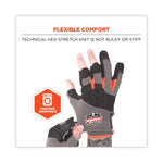 ProFlex 720 Heavy-Duty Framing Gloves, 9" Long, XX-Large, Gray, Pair