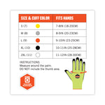 ProFlex 7022 ANSI A2 Coated CR Gloves DSX, EN388: 4342B, 9.25" Long, Large, Lime, 144 Pairs/Carton