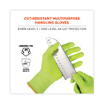 ProFlex 7040 ANSI A4 CR Food Grade Gloves, EN388: 2X4XD, Reversible, 12" Long, XX-Large, Lime, 144 Pairs/Carton