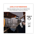 ProFlex 7071 ANSI A7 PU Coated CR Gloves, EN388: 4X42F, 9" Long, Large, Gray, Pair