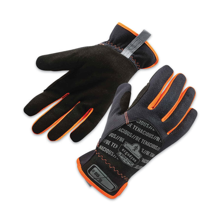 ProFlex 815 QuickCuff Mechanics Gloves, 9" Long, X-Large, Black, Pair